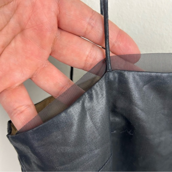 COS The Square-neck voile mini dress black size: 8 - Picture 6 of 14